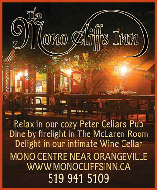 The Mono Cliffs Inn - Click here to visit our website!