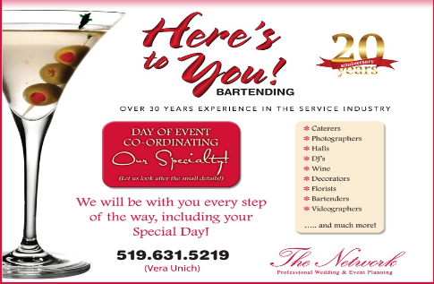 Here's To You Bartending - Click here to visit our website!